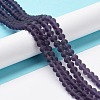 Transparent Glass Beads Strands EGLA-A034-T6mm-MD15-4
