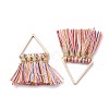 Polycotton(Polyester Cotton) Tassel Pendant Decorations FIND-T012-01A-2