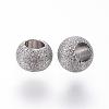 Tarnish Resistant 304 Stainless Steel Textured Spacer Beads STAS-P108-04P-2