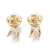 Magnetic Brass Clip on Earring Findings KK-G436-05G-1