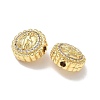Brass Micro Pave Cubic Zirconia Beads KK-Q068-44G-3