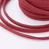 3x1.5mm Red Flat Faux Suede Cord X-LW-R003-22-4