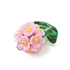 Glass Seed Beaded Flower Pendants PALLOY-MZ00521-5