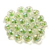 UV Plating Rainbow Iridescent Acrylic Beads OACR-F004-02D-3