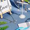 Tarnish Resistant 201 Stainless Steel Letter Charms STAS-S036-M-8