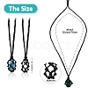 Braided Waxed Cotton Thread Cords Macrame Pouch Necklace Making AJEW-SW00017-2