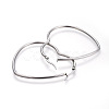 Tarnish Resistant 201 Stainless Steel Hoop Earrings EJEW-A052-09C-2