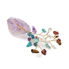 Natural Mixed Gemstone Chips Tree of Life Display Decorations AJEW-JD00015-04-4