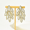 Real 18K Gold Plated 201 Stainless Steel Stud Earrings CS0500-2-1