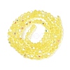 AB Color Plated Transparent Glass Beads Strands GLAA-G127-01N-3