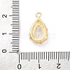 Brass Micro Pave Clear Cubic Zirconia Pendants KK-Z084-09G-04-3