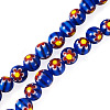 1Strand Round Millefiori Glass Beads Strands LK-TADJ0001-01B-3