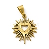 PVD Vacuum Plating 304 Stainless Steel Pendants STAS-A073-05G-1