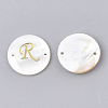 Freshwater Shell Links connectors SHEL-S274-22R-G-2