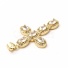 Rack Plating Brass Cubic Zirconia Pendants KK-G456-25G-01-3