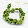 Dyed Synthetic Turquoise Beads Strands G-M152-09-B-2