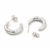 Non-Tarnish 304 Stainless Steel Crescent Moon Stud Earrings EJEW-F283-05P-2