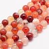 Natural Carnelian Bead Strands G-K153-B20-8mm-1