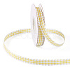 10 Yards Flat Polycotton(Polyester Cotton) Ribbon OCOR-TAC0030-01A-2