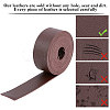 2M Flat Double Face Lychee Pattern Imitation Leather Band LC-WH0010-01A-02-4