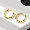 Brass Huggie Hoop Earrings EJEW-L231-33G-4