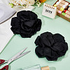 2Pcs Polyester Flower Iron Pins JEWB-GO0001-18E-3