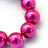 Baking Paint Pearlized Glass Pearl Round Bead Strands HY-Q003-4mm-17-3