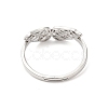 Non-Tarnish 304 Stainless Steel Hollow Wings Adjustable Ring for Women LS-RJEW-L107-033P-3