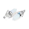 Opalite Faceted Pointed Bullet Big Pendants G-H076-02P-08-2