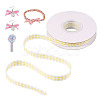 10 Yards Flat Polycotton(Polyester Cotton) Ribbon OCOR-TAC0030-01A-1