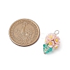 Glass Seed Beaded Flowerpot Pendants PALLOY-MZ00520-3