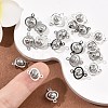 SHEGRACE Brass Round Links XGR0127P-123P-5