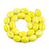 Opaque Solid Color Glass Beads Strands GLAA-N032-02M-3