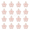 Light Gold Plated Alloy Enamel Pendants X-ENAM-R136-17C-1