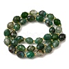 Natural Green Onyx Agate Beads Strands G-D305-B04-01-3