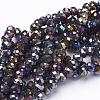Electroplate Glass Beads Strands EGLA-D020-6x4mm-37-1