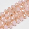 Electroplate Glass Beads Strands EGLA-Q083-8mm-C-2