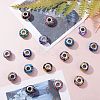 34Pcs 17 Colors Handmade Polymer Clay European Beads CLAY-SZ0001-52-5