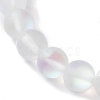 3Pcs Beach Dolphin & Turtle & Starfish Dyed Synthetic Turquoise Bead Bracelets BJEW-JB10252-5