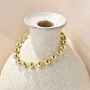 Rack Plating Brass Ball Chain Bracelets for Women BJEW-G676-01C-G-3