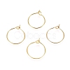 Ion Plating(IP) 316L Surgical Stainless Steel Hoop Earring Findings X-STAS-D164-04G-1