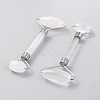 Natural Quartz Crystal Brass Face Massager MRMJ-G009-49P-2