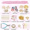 1 Bags DIY Keychain Kit DIY-GL0007-18-2
