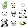 18Pcs 9 Colors Opaque Resin Pendants CRES-YW0002-79-1