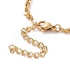PVD Vacuum Plating 304 Stainless Steel Rope Chain Bracelet for Men Women BJEW-E031-12G-02-3