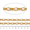 304 Stainless Steel Textured Rolo Chains STAS-P386-08G-2
