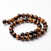 Round Natural Tiger Eye Bead Strands G-J346-13-10mm-2