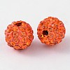 Polymer Clay Rhinestone Beads RB-C1438-10mm-A20-2