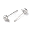 Rack Plating Brass Stud Earring Settings KK-F090-16P-02-2
