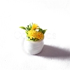 Mini Resin & PVC Flower Potted Plant Model PW-WG92893-02-1